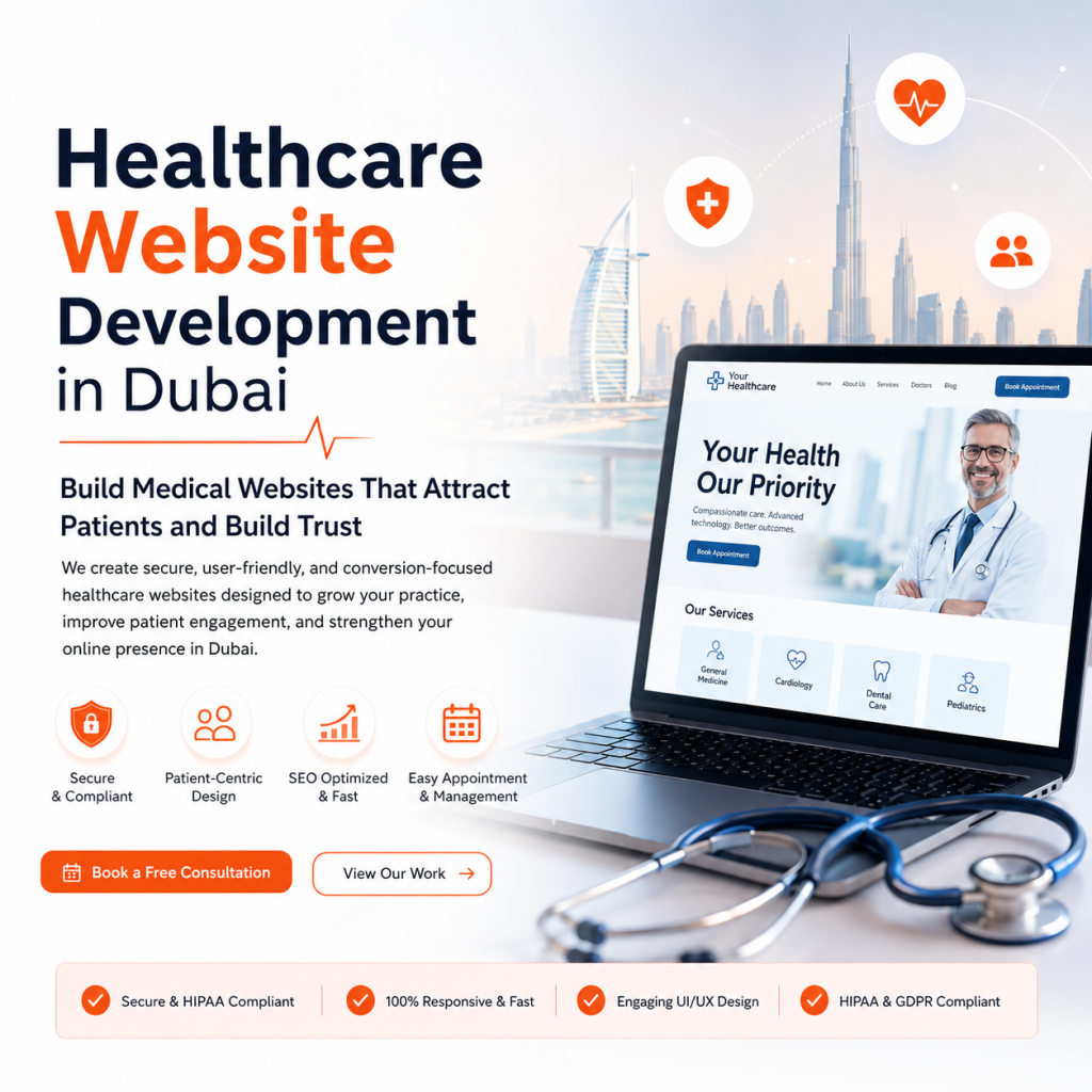 Healthcare Website development in dubai