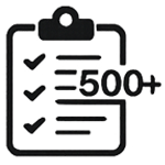 500+ Website Project Delivered