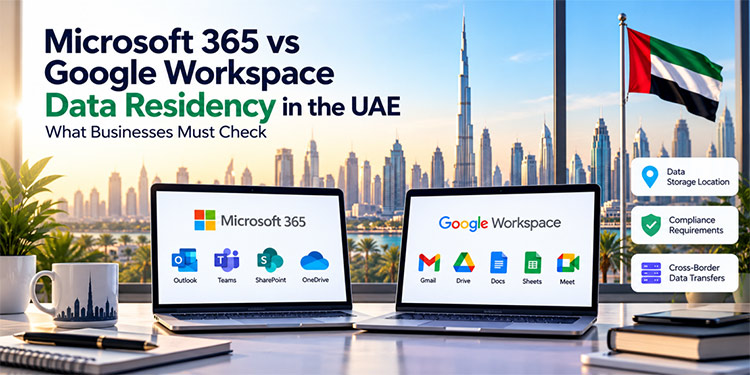 Microsoft 365 vs Google Workspace Data Residency in the UAE